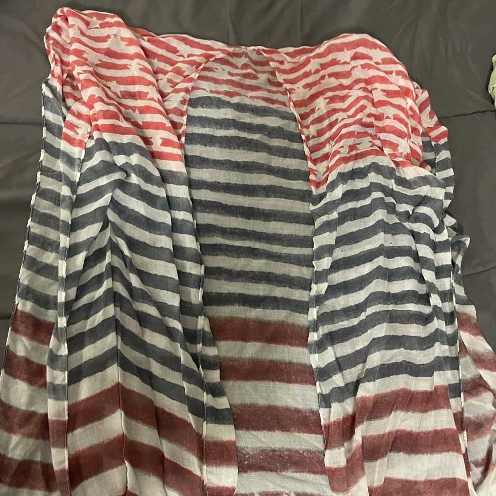 America flag very light throw over